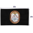 thumbnail image 2 of Fyon US Military Navy NAVSEASYSCOM 913 Flag banner with Grommets Man cave Decor 3x5Feet, 2 of 4