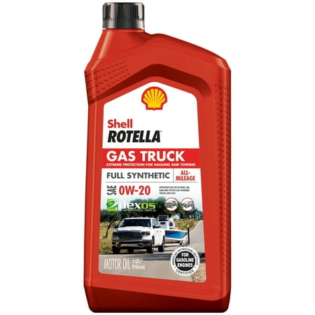 Shell Rotella Gas Truck Full Synthetic Engine Oil 0W-20, 1 (Best Oil For Trucks)