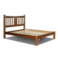 thumbnail image 4 of Grain Wood Furniture Shaker Solid Wood Slat Bed (Walnut, King), 4 of 5