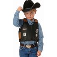 thumbnail image 2 of Big Time Rodeo 5056401-L Gilet Costume de Taureau pour Jeunes, Noir - Grand, 2 of 3