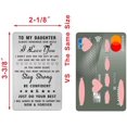 thumbnail image 2 of Stepdaughter Card, Step Daughter Gifts for Wedding Birthday Graduation Christmas,Personalized Steel Engraved Wallet Card Presents, 2 of 5