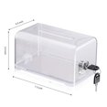 thumbnail image 4 of Polmart Clear Suggestion/Business Card/Drawing Box with Lock, 4 of 5