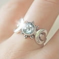 thumbnail image 3 of Cute Round Cut Cubic Zircon 925 Silver Ring Women Wedding Gift Sz 6-10, 3 of 6