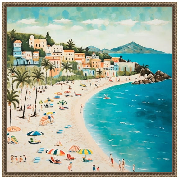 Amanti Art By the Waters Edge II Framed Canvas Wall Art Print