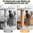 thumbnail image 3 of GFDYREE 4Pcs 15.7" × 3.3" Cat Scratching Post Replacement- Durable Cat Tree Scratch Post Refill Pole Parts with M8 Screws- Hemp Rope Scratcher Posts Cat Furniture Accessories for Kittens Ca, 3 of 7