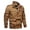 Khaki, variant on Mens Workwear Jacket Multi Pocket Casual Utility Coat with Pockets for Fall Winter Casual Wear