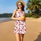 thumbnail image 3 of Fotbe Red Football Vestido de Verano sin Mangas para Mujer – Vestido Midi Línea A, Estilo Camiseta Floral, Vestido Playero Casual y Fluido, 3 of 7