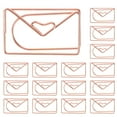 thumbnail image 1 of KAKOWELY 20pcs Large Metal Paper Clips Envelop Shape Paper Simple Note Clips Portable Office Clamps(Rose Gold),1.1X"X0.75"X0.04", 1 of 5