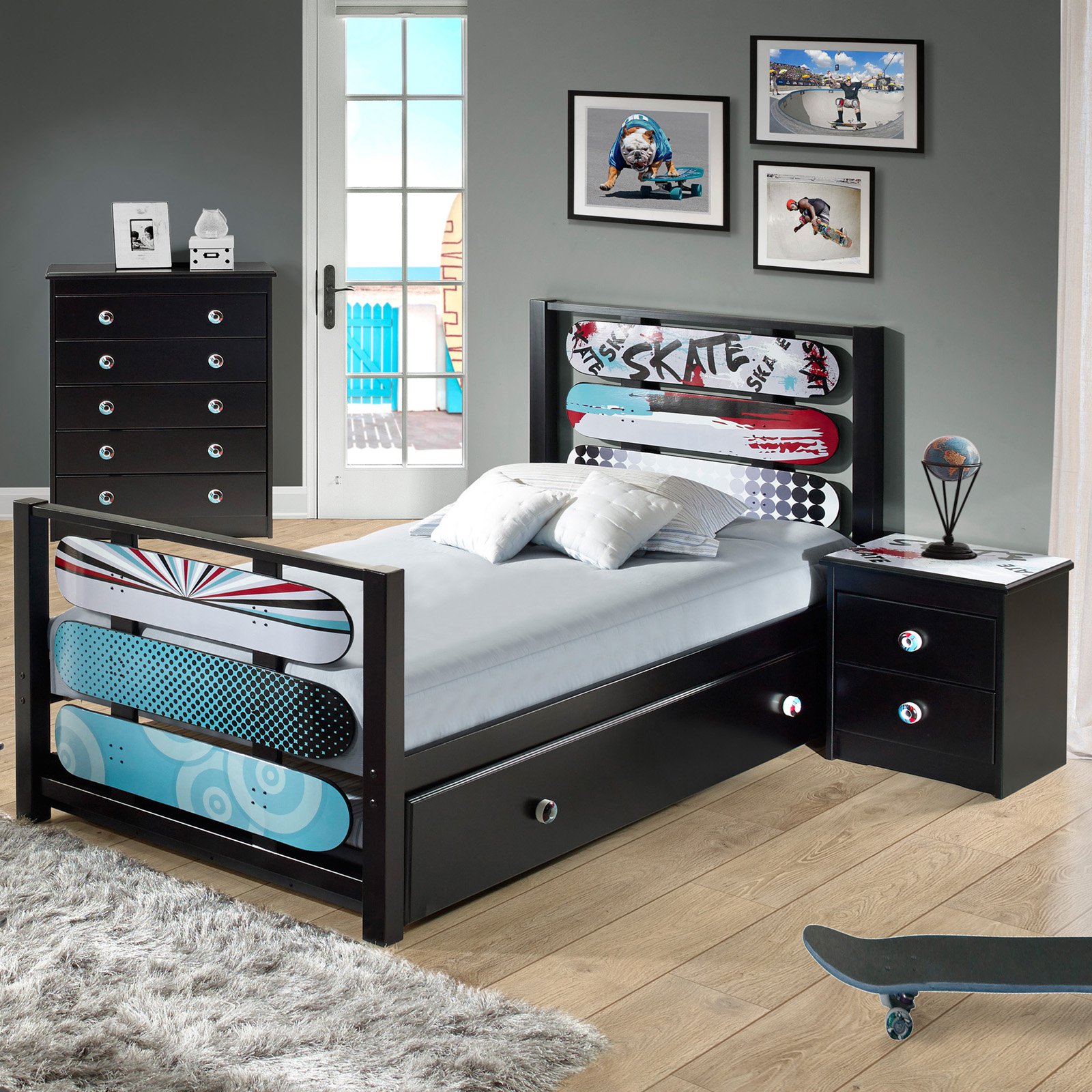 Powell Kickflip Panel Bed With Optional Trundle Com