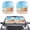 Beach Seashell Pattern, variant on Pzuqiu Windshield Sun Shade with Horse Sunflower, Car Sun Shade for Automotive Sun Protection, Blocks Glare and Heat