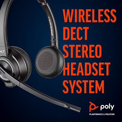 Plantronics Savi 8220 Office Wireless DECT Headset (Poly) Dual