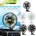 thumbnail image 2 of Car Fan 24v12V Universal Large Truck Car Highpower Wind Cooling Strong Wind Fan, 2 of 8