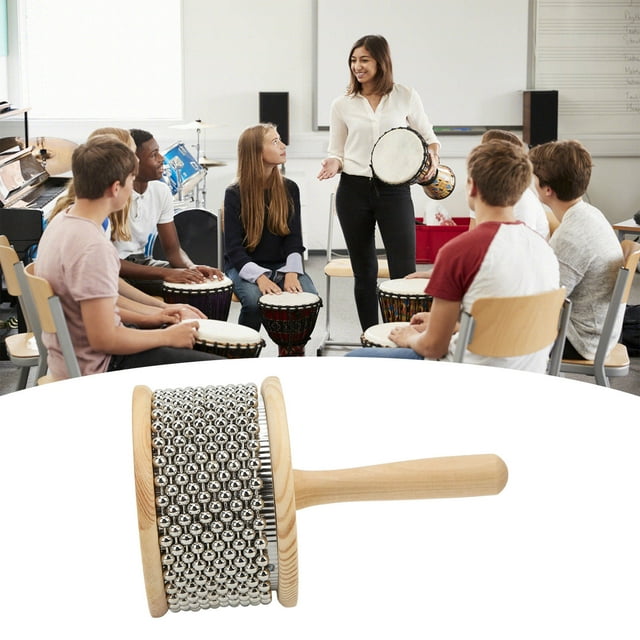 Portable Cabasa, Beautiful Sound Cabasa Steel Ball For Rhythm Training For Over 4 Years Old