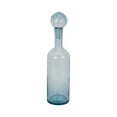 thumbnail image 5 of Glass Vase with Stopper - Handcrafted Coastal Decorative Bottle for Home, Office, Bedroom & Living Room - Elegant Accent Piece for Stylish Interior Decor - 20" Blue, 5 of 10