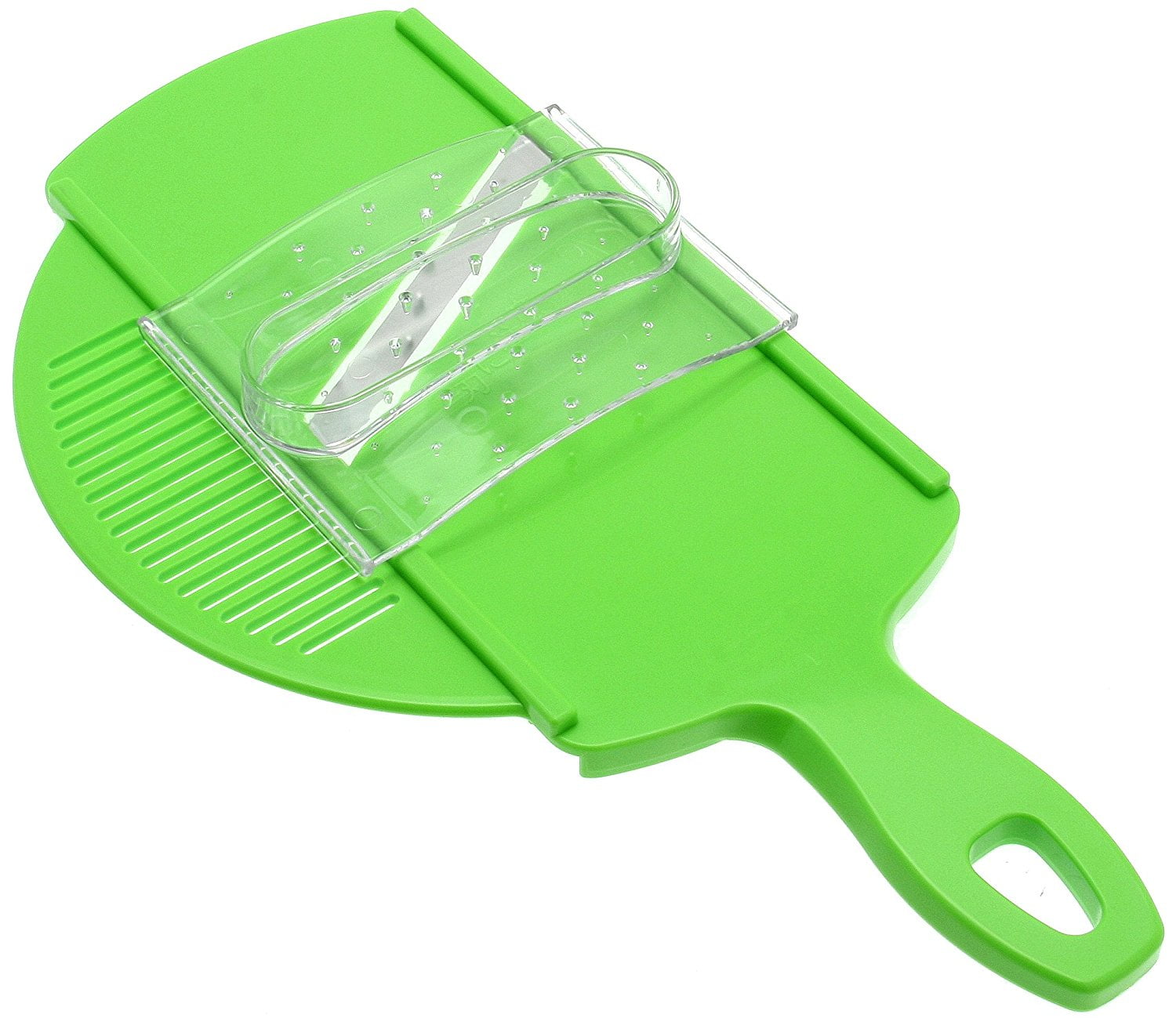 Suncraft Mandoline Slicer with Strainer and Guard, Green