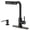 Bronze-Touchless, variant on Waterfall Kitchen Faucet Black Touch On Stainless Steel with Pull Down Sprayer
