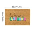 thumbnail image 3 of TanSiDing Easter Doormat Absorbent Welcome Floor Mat, Natural Fiber Decorative Rug for Entryway Kitchen Bathroom, Durable Water Resistant Non-Slip Home Decor 50*80cm, 3 of 9
