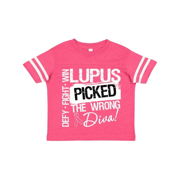 Inktastic Lupus Picked The Wrong Diva Girls Toddler T-Shirt