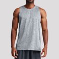 thumbnail image 1 of pstuiky Camiseta sin mangas para hombre, Camiseta deportiva de cuello redondo ajustada de color liso para hombre, moderna, para fitness y ocio Camisas para hombres l, 1 of 8