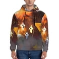 thumbnail image 2 of Lsque Pikmin Pattern Casual Men's Hoodie,Hooded Sweatshirt with Kangaroo Pocket,Pullover Hoodie-4X-Large, 2 of 8