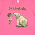 thumbnail image 4 of Inktastic Life is Better with a Dog Boys or Girls Baby T-Shirt, 4 of 5