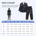 thumbnail image 4 of Fotbe Elegant Gold Scrollwork Pijama de Hombre con Estampado de Manga Larga, Conjunto de 2 Piezas, Ropa de Dormir Suave y Cómoda con Bolsillos-X-Large, 4 of 7