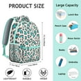thumbnail image 6 of Tropical Leopard Backpack Cute Animal Print, Modern Cheetah Pattern School Bag for Students and Daily Use, 6 of 6