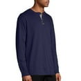 Hanes Men's and Big Men's Beefy Heavyweight Long Sleeve ThreeButton