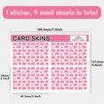 thumbnail image 2 of Rectangle PVC Plastic Waterproof Card Stickers Self-adhesion Card Skin for Bank Card Decor Bowknot 186x137mm DIY for DIY, 2 of 6