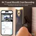 thumbnail image 6 of Restored Wyze Video Doorbell v2, Wired, 2K Video, Two-Way Audio, Color Night Vision, Compatible with Alexa & Google Assistant, Black (Refurbished), 6 of 8