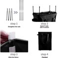 thumbnail image 5 of CHAO Cestas para la colada de 45 litros con asas (negras), cesta para la colada fina y plegable, bolsa rectangular para la colada de tela Oxford, cestas para la colada, bolsa de almacenamiento para el, 5 of 5