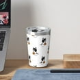 thumbnail image 6 of PAYOHTO Halloween Spooky Pumpkin French Bulldog Insulated Stainless Steel Tumbler 12 oz Thermos Come with Straw Kids Leak-Proof Travel Mug Cup, 6 of 7