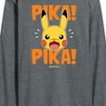 thumbnail image 3 of Pokémon - Pika Pika Scared - Men's Long Sleeve T-Shirt, 3 of 5