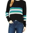 thumbnail image 3 of Maison Jules Women’s Novelty-Striped Sweaters, Black, XX-Large, 3 of 4