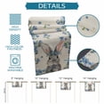 thumbnail image 6 of Easter Table Runner 108 Inches Long Farmhouse Dress Scarves, Spring Rabbit Blue Botanical Flowers Farmhouse Dining Tablerunner for Coffee Table/Kitchen Island/Party Décor, 13" x 108", 6 of 8