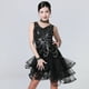 thumbnail image 2 of Falda de baile de malla de lentejuelas con lentejuelas sexy L Negro Sunnimix Vestido de baile, 2 of 8