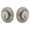 Satin Nickel, variant on Grandeur Circir_Dblcyl_238 Circulaire Solid Brass Rose Double Cylinder Deadbolt - Grey