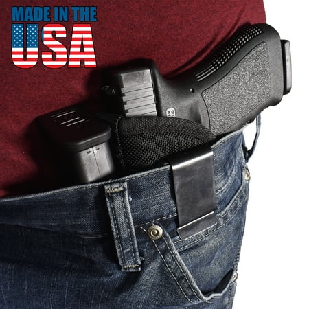 Bluestone Special Ops IWB Holster with Mag Inside waistband holster for Glock 17, Glock 19, Glock 26, Glock 27, Glock 30, Sig P229, Sig 226, Sig 228, etc. Iwb holster Glock 19 Black, Left Hand