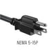 thumbnail image 3 of Cable de alimentación Cableader de 25 pies y 14 AWG IEC320 C13 a NEMA 5-15P, 3 of 9