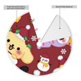thumbnail image 5 of Sigee Sanrio Cb for Christmas Decoration Tree Skirt Christmas Tee Skirt with Pom Pom Trim,Christmas Home Decor Holiday Tree Skirt Fits Christmas Tree,30", 5 of 8