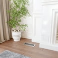 thumbnail image 3 of Naiture Louvered Floor Register, Contemporary Style Stainless Steel with Damper or Lever, Duct Size 6" X 14" (Overall Size 6-7/8" X 15-5/8"), Brushed Nickel Finish, 3 of 9
