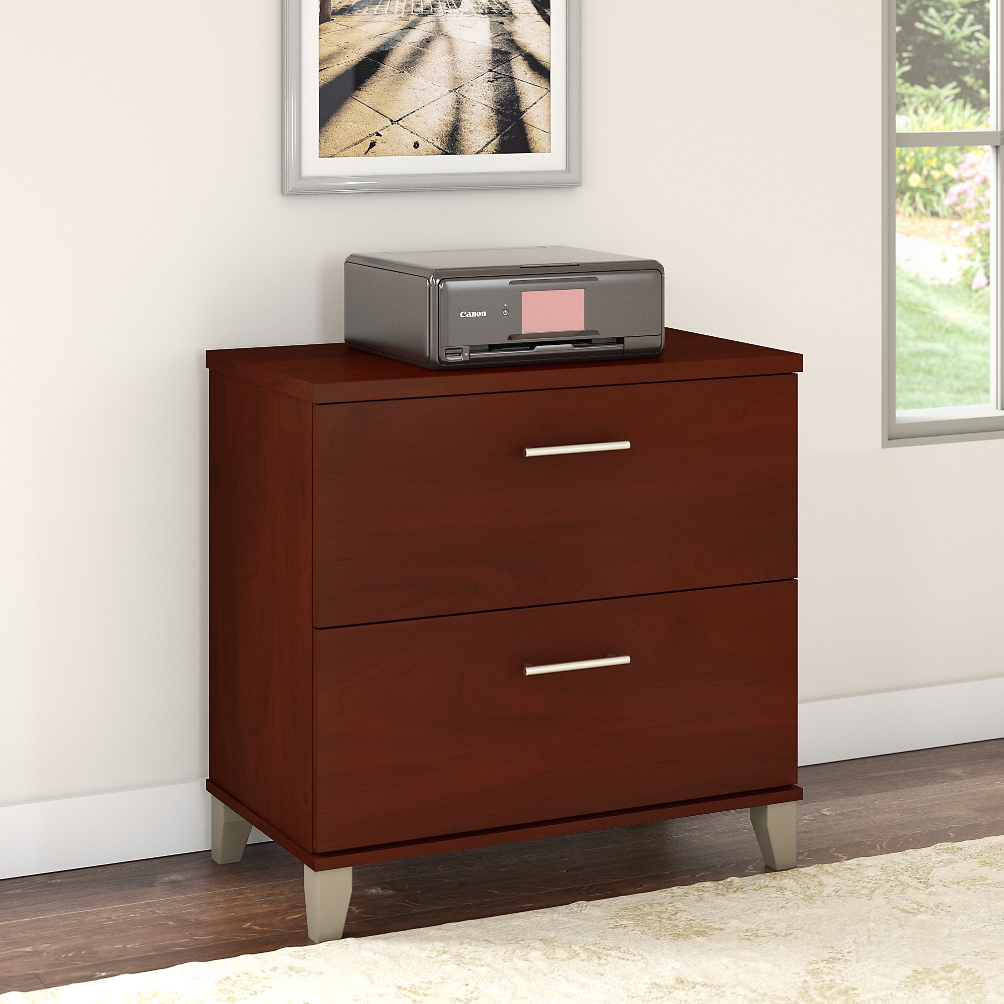 Bush Furniture WC81480 Somerset 30W Lateral File Maple Cross 