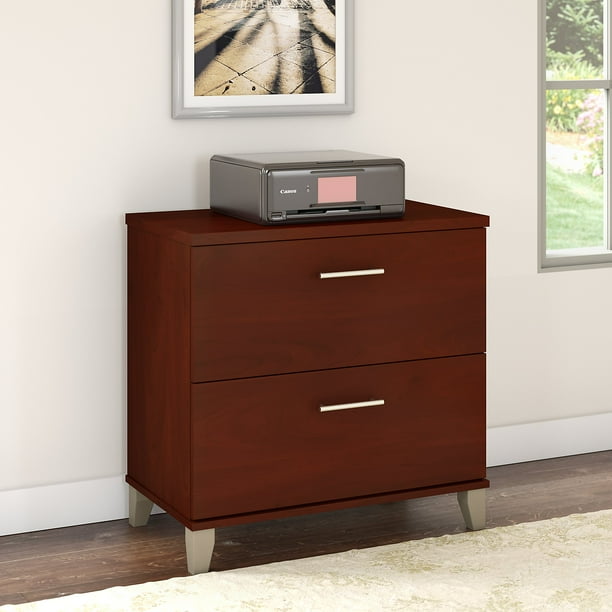 Bush Furniture Somerset 2 Drawer Lateral File In Hansen Cherry