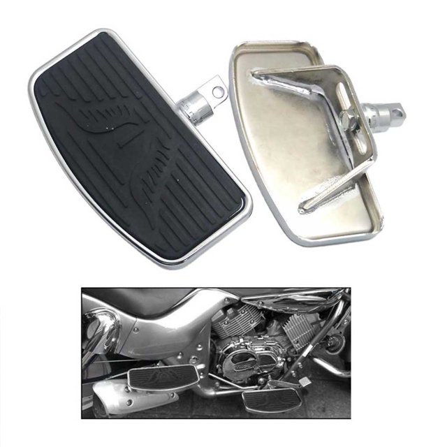 1 Pair Motorcycle Footboard Footrest Pedals Motorbike Modified Modification Accessories Replacing Parts Replacement for VTX 1300 Rear