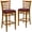 Burgundy Vinyl Seat/Cherry Wood Frame, variant on Flash Furniture 2 Pk. HERCULES Series Ladder Back Cherry Wood Restaurant Barstool