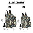 thumbnail image 2 of FORMRS Mini Backpack Purse for Women Travel Daypack Casual Shoulder Bag, Mystical Owls Pattern, 2 of 7