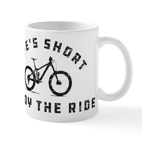 CafePress - Life's Short Enjoy The Ride - 11 oz Ceramic Mug - Novelty Coffee Tea Cup