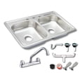 thumbnail image 1 of Fregadero Tarja Tina Doble Sobreponer Acero Inox 84x48 C/kit, 1 of 5