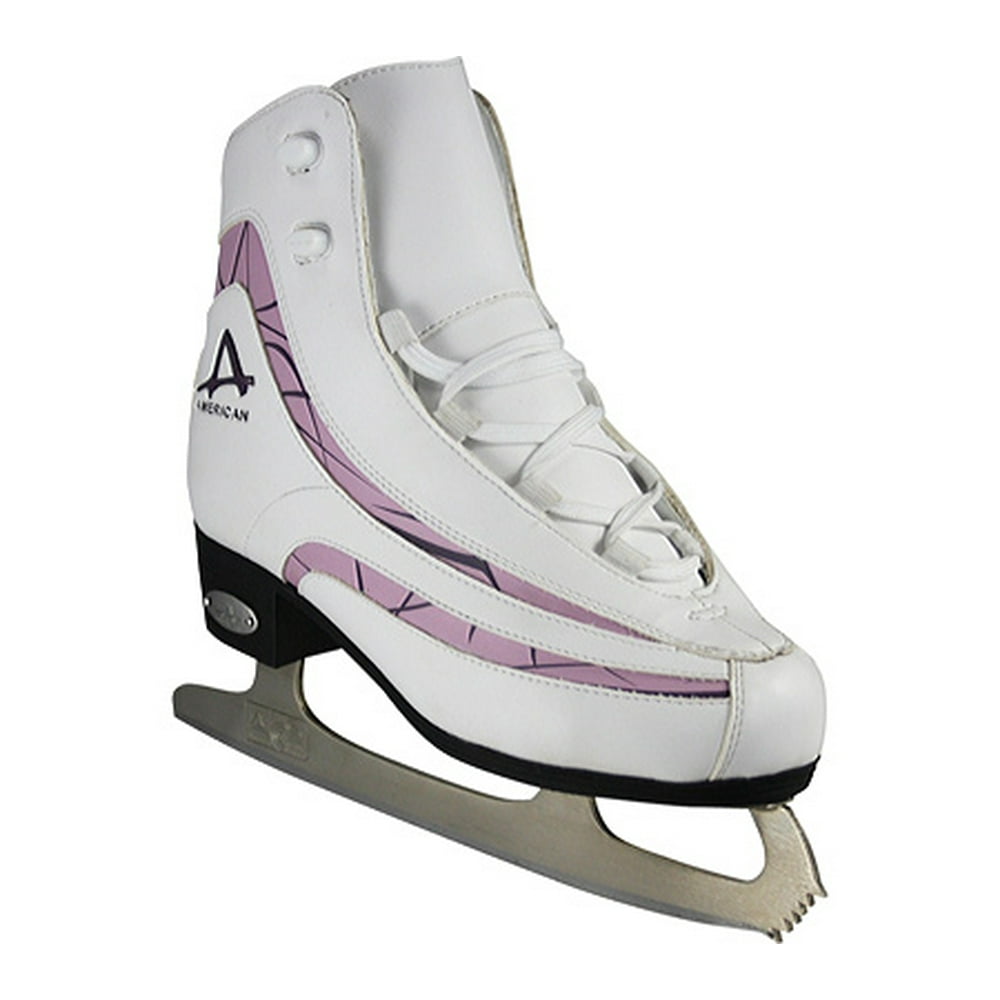 American Athletic Women's Soft Boot Ice Skates with Plum Trim Walmart