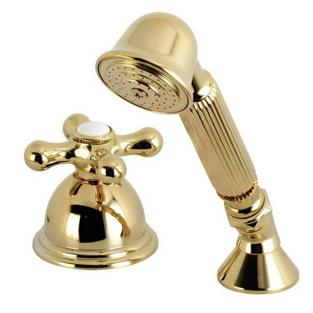 Kingston Brass KSK3352AXTR Transfer Valve Set For Roman Tub Faucet, Polished Brass